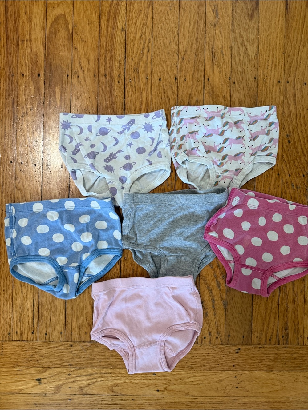Six Pairs Hanna Andersson Girls' Cotton Underwear -